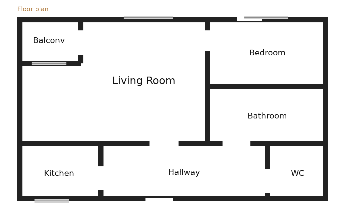 English floor plan